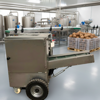 Machine commerciale de décorticage et d'épluchage des coques dures de noix de coco sèches et vieilles