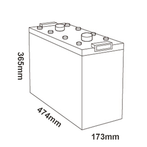 Batterie au plomb VRLA Mhb MLD1000-2 2V 1000Ah à décharge profonde pour système solaire - Product Image 2