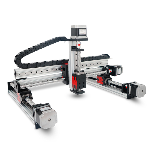 Linear Guide Stage Motion Slide Actuator Xy Translation Table Ball Screw Module Motor Aluminum DIY Positioning System