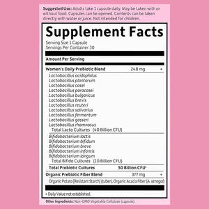 Probiotik wanita dengan 50 CFU/g enzim pencernaan prebiotik untuk dewasa membantu menjaga kesehatan sistem urin dan keseimbangan <span class=keywords><strong>pH</strong></span> - Product Image 3