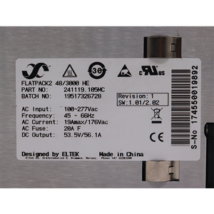 <span class=keywords><strong>Eltek</strong></span> 241119.105 Fuente de alimentación <span class=keywords><strong>Eltek</strong></span> Flatpack2 48/3000 HE módulo rectificador <span class=keywords><strong>Eltek</strong></span> 241119.105 - Product Image 6