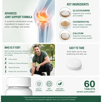 Comprimés de Glucosamine, Chondroïtine et Calcium FMI – Soutien Articulaire, Complément Nutritionnel pour la Santé Osseuse – Vente en Gros, OEM, Marque Privée