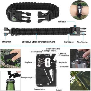 Cắm trại Đi bộ đường dài Săn bắn Hoạt động ngoài trời Phiêu lưu Bộ dụng cụ sinh tồn - Product Image 3