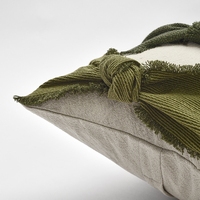 Housse de coussin décorative AIBUZHIJIA 30*70 verte, ornée, pour coussins décoratifs et coussins de canapé