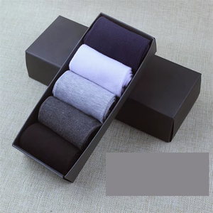 Fabricant JISEN Chaussettes d'affaires en <span class=keywords><strong>coton</strong></span> et en boîte automne-hiver pour hommes - Product Image 5