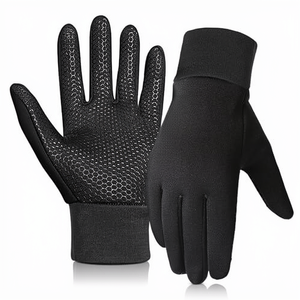 Guantes de Ciclismo Completos Antideslizantes, Negros, de Poliéster, Impermeables, para Invierno, Unisex, Profesionales - Product Image 1