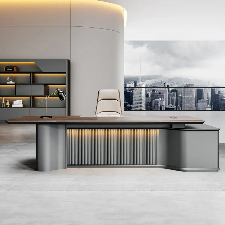 China Hersteller Büro Schreibtisch möbel luxuriöse CEO Büromöbel Büro tisch OEM Chef Tisch