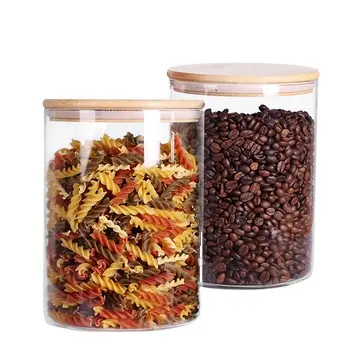 Tulip Tree Factory price cheap 8oz 16oz Glass Food Storage Jars with Bamboo Lid