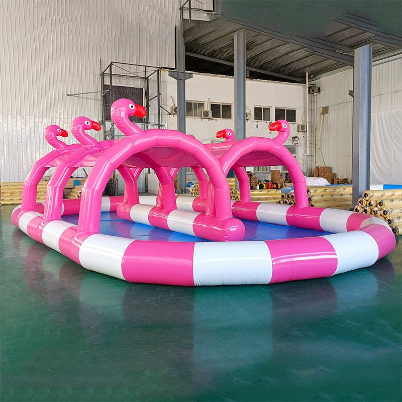 Pompe à air pour bassin flamant rose 10x6