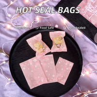 100 sacs en cellophane en plastique pour biscuits, bonbons, chips de pomme de terre, fournitures de fête de boulangerie Goodie en 2 tailles