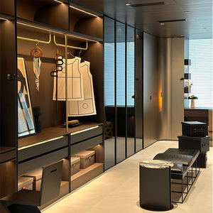 BNITM Villa <span class=keywords><strong>Maison</strong></span> Personnalisée design moderne de luxe en acier inoxydable dressing placard <span class=keywords><strong>Armoire</strong></span> - Product Image 3