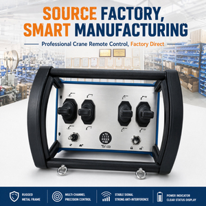 4 Way Wireless <b>Remote</b> <b>Control</b> Clutch System Crane Hydraulic Joystick <b>Truck</b> Lifting Machine Custom CE - Product Image 5
