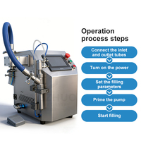 Prix de gros, machine de remplissage intelligente multifonctionnelle semi-automatique pour bouteilles d'eau, d'huile, de parfum, remplisseuse électrique à haut débit pour liquides