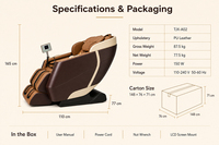 Silla de Masaje Corporal Completa Multifuncional de Lujo, Directo de Fábrica en China, Eléctrica, Shiatsu, Reclinable, con Calor y Gravedad Cero para Uso Doméstico