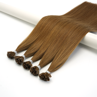 Extensiones de Cabello con Punta de Queratina Italiana Pre-adheridas de un Solo Donante 2026, Súper Doble Trama, Cabello Humano Virgen Europeo Remy, Tinte Más Oscuro