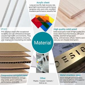 贤辉定制设计酒海报促销展示LED镜面酒瓶架广告牌广告亚克力ODM OEM展示架 - Product Image 6