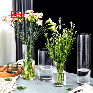 Lọ hoa thủy tinh chất lượng cao, kiểu dáng đơn giản, nhiều kích cỡ, bán buôn giá gốc, dùng làm vật trang trí trung tâm đám cưới - Product Image 5