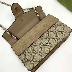 Designer Bag Inspired Small Camera Bag Linen Trim Green <b>Red</b> Web Stripe Crossbody Bag Premium Fashion <b>Handbag</b> Canvas Lining - Product Image 6