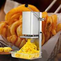 Restauration rapide Pommes De Terre Tour Trancheuse Tornade Spirale Twister Cutter Chaîne Bouclée Frites Machine De Découpe Pomme De Terre Cutter Spirale