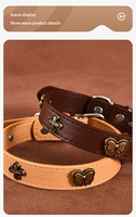 Collier réglable pour animaux de compagnie, style papillon, en cuir, pour toutes les saisons, accessoire de laisse pour chien et chat