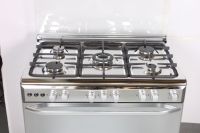 Cuisinière Xunda 5 brûleurs, four multifonction, cuisinière à gaz 5 brûleurs avec four et grill