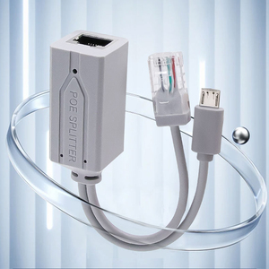 48V ถึง 2.4A POE 10/100Mbps สำหรับอุปกรณ์เสริมกล้องวงจรปิด TYPE-C Poe ไฟแสดงสถานะในตัว วัสดุ ABS - Product Image 2