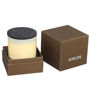 AIKUN Custom Private Label Essential Oil Soy Wax Aromatherapy <strong>Candle</strong> <strong>Luxury</strong> Glass Scented <strong>Candles</strong> Beeswax With Box - Product Image 5