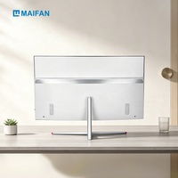 Ordinateur tout-en-un incurvé de 24 pouces, PC de bureau blanc