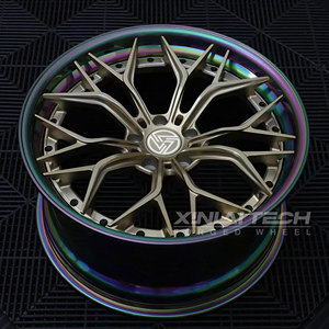 Rueda Forjada de Bronce Bicolor Personalizada, Diseño Cóncavo Profundo, Multirradio, 4 Piezas, Nueva, ET de 25 mm para Autos de Carreras Mercedes de Alto Rendimiento - Product Image 1