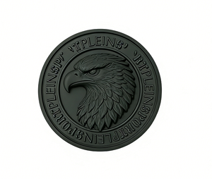 Parche de Silicona con Diseño de Águila, Duradero, Ecológico, Lavable, Creativo, Aplique Bordado, Insignia Decorativa para Bolsas, Chaquetas y Sombreros - Product Image 2