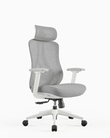 Chaise en maille moderne et élégante avec coussin ergonomique en éponge, dossier inclinable et design pivotant pour la maison, le bureau, l'atelier et l'usage professionnel