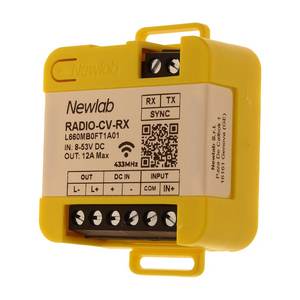 Ricevitore RF Dimmer LED 12V 24V 48V 12A Controllore Master-Slave con Ingresso Radio fino a 255 Ricevitori Radio-CV-RX - Product Image 4