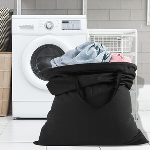 ถุงผ้าฝ้ายอเนกประสงค์แบบมีเชือกผูกสำหรับซักผ้า การเดินทาง และการจัดเก็บ - Product Image 4