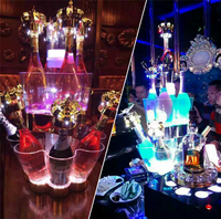 Pabrik Cina kustom ember es cahaya LED besar untuk pesta Bar disko DJ desain Modern murah ember es anggur dijual