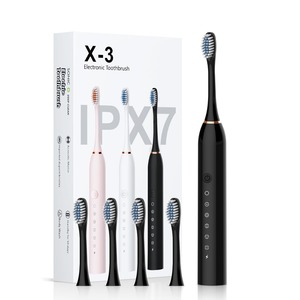 Cepillo de Dientes Eléctrico, Juego de 3 Piezas, Sónico, Recargable por USB, Cerdas Suaves, para Adultos, Uso Doméstico, Caja de Regalo - Product Image 2