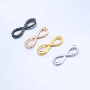 Stainless Steel Infinity Charm Number 8 DIY Eight Charm for Necklace and Bracelet