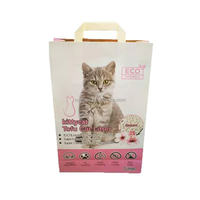 Sacs à litière pour chat, emballage en papier kraft pour les excréments, biodégradable