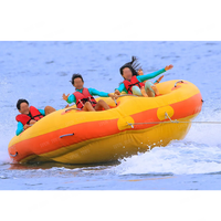 Bateau gonflable pour 5 personnes, type donut, remorquable, en PVC, certifié EN14960 pour les sports nautiques