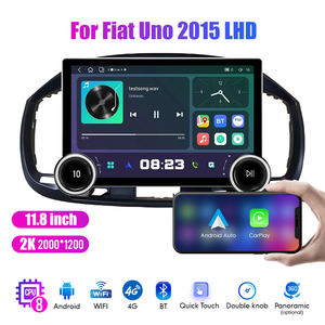 11.8 "diamante doppio manopole 2K QLED schermo 2 Din Android autoradio per Fiat <span class=keywords><strong>Uno</strong></span> 2015 LHD Stereo Android Auto Carplay - Product Image 3