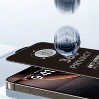 OG Super D 360 Confidentialité Verre Trempé ESD pour iPhone 16E 17 Air 16 15 XS XR 11 12 13 14 Plus Pro Max Film Protecteur Plein Écran