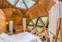 Mytotel Tiny Home Bois Maisons d'été préfabriquées en dôme Maison prête à l'emploi Maison de villégiature en acier léger Jardin Bureau Maison préfabriquée