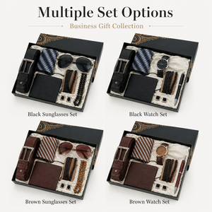 Luxury <strong>Gift</strong> Set <strong>for</strong> Men with Belt Wallet Tie Sunglasses Cufflinks and Bracelet <strong>for</strong> Father Husband <strong>Boyfriend</strong> - Product Image 4