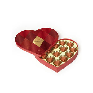 หรูหราการพิมพ์<span class=keywords><strong>วัน</strong></span><span class=keywords><strong>เกิด</strong></span>งานแต่งงานกระดาษแปลกใจกระดาษแข็งหัวใจช็อคโกแลตกล่องของขวัญ - Product Image 2