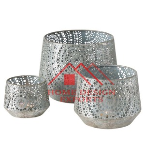 Vela DE LUZ DE Metal redonda más vendida, soporte votivo, decoración del hogar para hoteles y restaurantes, Material galvanizado - Product Image 1