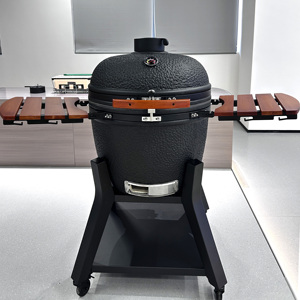 SEB <span class=keywords><strong>BBQ</strong></span> Gris oscuro 22 a 26 pulgadas Cerámica <span class=keywords><strong>Kamado</strong></span> Barbacoa Polonia Gran Camping <span class=keywords><strong>BBQ</strong></span> Kamados para exteriores - Product Image 3