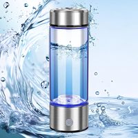 Bouteille d'eau hydrogénée avancée pour la maison, le bureau et les voyages, 420 ml, électrolyse en trois minutes, alimentée par la technologie électrique SPE/PEM