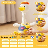 Poupée d'entraînement intelligente AI Rocking Duck 2025, nouvelle arrivée, pour filles de 0 à 24 mois, en peluche courte, 31-50 cm