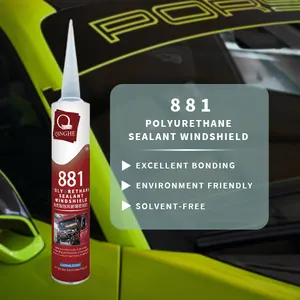 MH881 PU Sealant 300ml 600ml Water Proofing Structural Black PU Polyurethane Sealant Adhesive For New Car Windshield Auto Glass