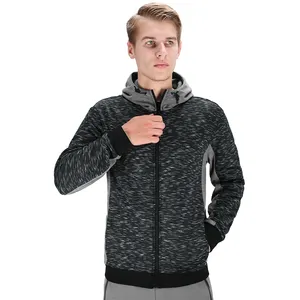 Grosir big hoodie jaket pria-Diskon Besar Baju Olahraga Pas Badan Pria Hoodie Gym Pabrikan Jaket Bulu Domba Ritsleting Penuh Khusus Baju Luar