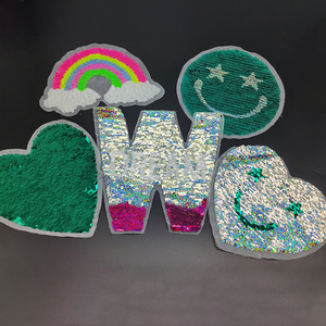 Toppe con Paillettes Reversibili a Forma di Faccina Sorridente per <span class=keywords><strong>Abbigliamento</strong></span> - Product Image 1